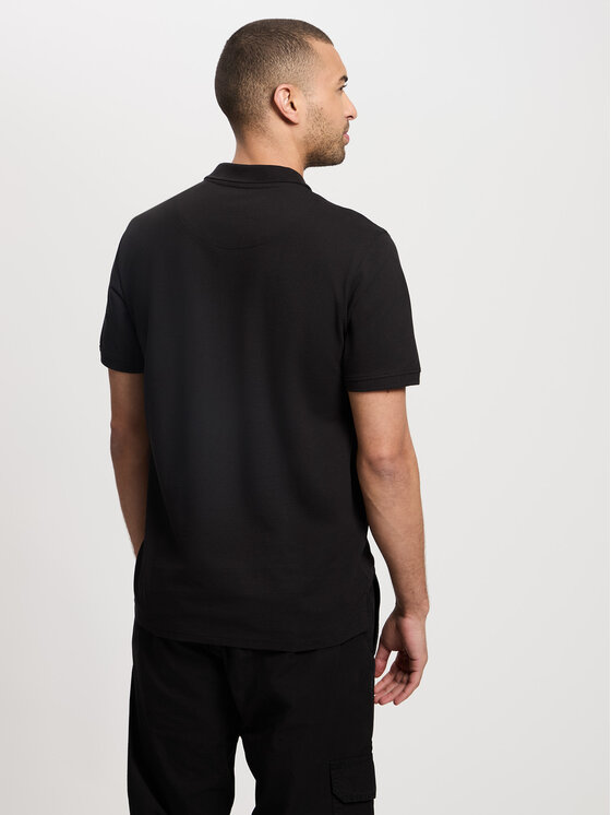 Cross Jeans Cross Jeans Polo 16087-020 Czarny Regular Fit