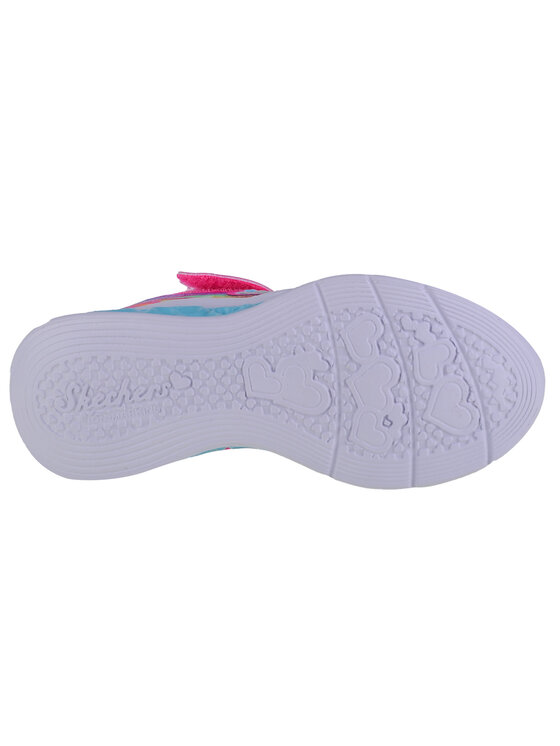 Skechers Skechers Sneakersy Skechers Flutter Heart Lights-Groovy Swirl Różowy