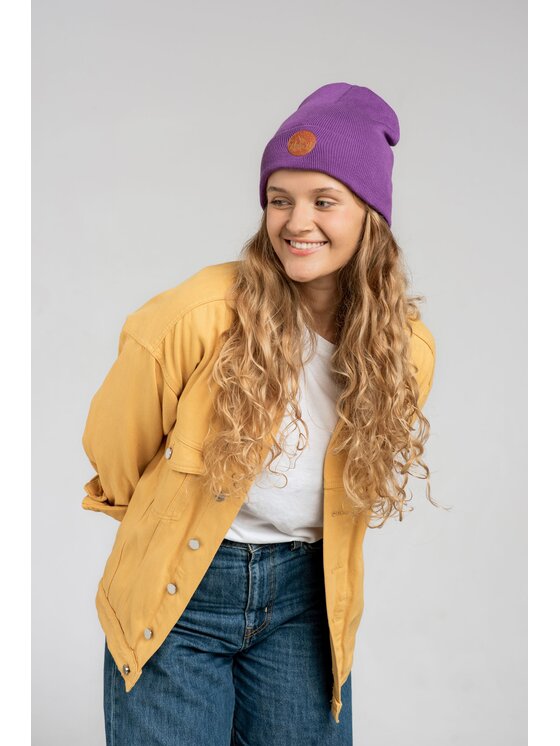 Kabak Kabak Czapka klasyczna beanie Fioletowy