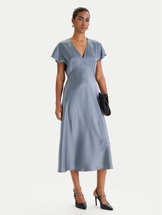 Marella Marella Cocktail obleka Falange 2613221201 Svetlo modra Regular Fit