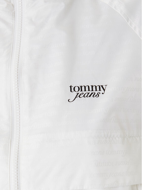 Tommy Jeans Tommy Jeans Geacă de vânt Jacquard DW0DW20952 Écru Relaxed Fit
