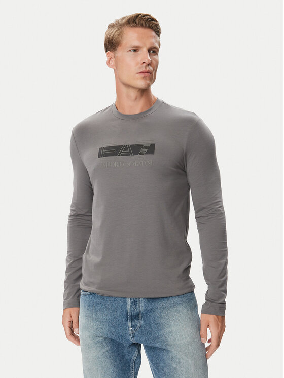 EA7 Emporio Armani EA7 Emporio Armani S dlouhým rukávem 7M002417 AF10373 M8011 Černá Slim Fit