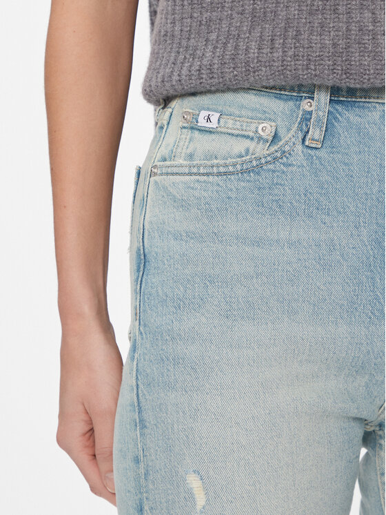 Calvin Klein Jeans Calvin Klein Jeans Jeans hlače Authentic Slim Straight J20J222864 Modra Slim Fit