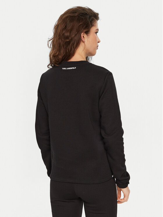 KARL LAGERFELD KARL LAGERFELD Μπλούζα A1W20010 Μαύρο Regular Fit
