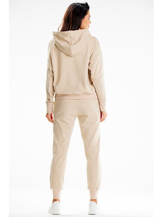 Infinite You Infinite You Spodnie damskie M319 Beżowy Basic Fit