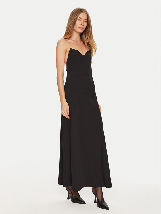 Eleh Eleh Õhtune kleit E00312 Must Regular Fit