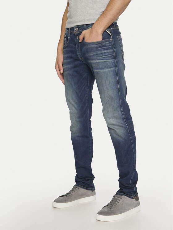 REPLAY Replay Blugi M914E .000.661 604 Bleumarin Slim Fit