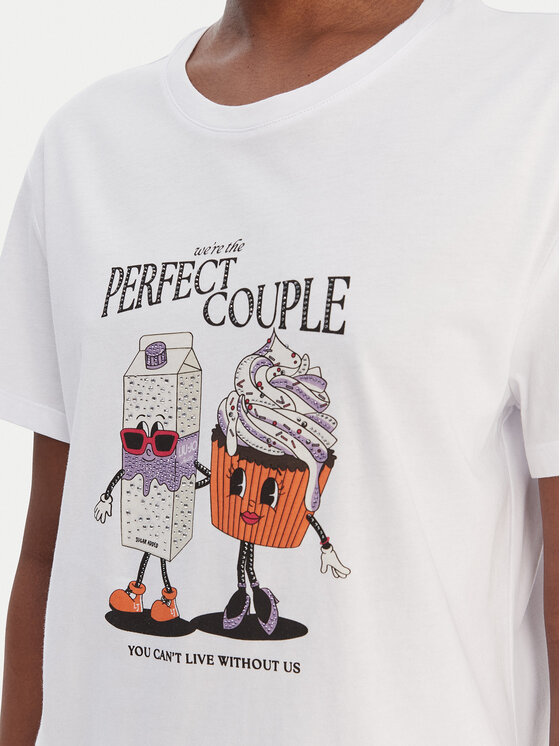 Liu Jo Liu Jo T-shirt WA6163 JS904 Bijela Relaxed Fit