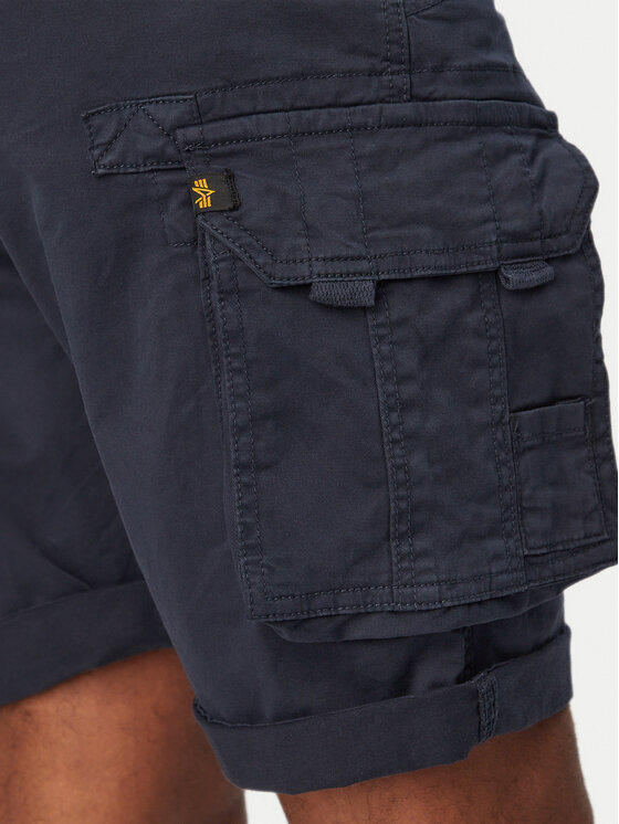 Alpha Industries Alpha Industries Pantaloncini di tessuto Crew 176203 Blu scuro Regular Fit