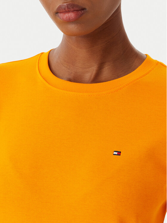 Tommy Hilfiger Tommy Hilfiger Тишърт New Cody WW0WW40587 Оранжев Slim Fit