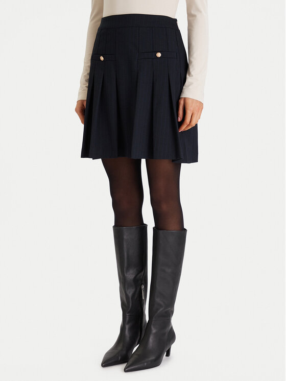 Morgan Fustă plisată 252-JLOUI.F Bleumarin Regular Fit