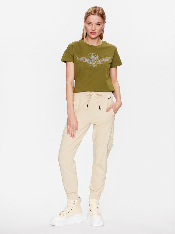 Aeronautica Militare Aeronautica Militare T-särk 231TS2103DJ510 Roheline Regular Fit