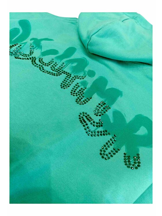 DISCLAIMER DISCLAIMER Felpa q-bab-69429 Verde Regular Fit
