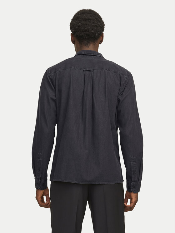 Jack&Jones Jack&Jones traper košulja Travis 12269262 Crna Comfort Fit