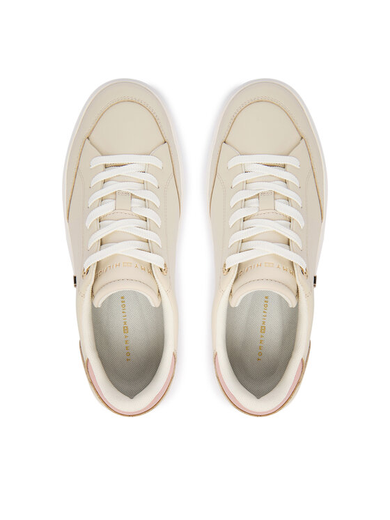 Tommy Hilfiger Tommy Hilfiger Sneakers Th Chic Cupsole FW0FW09106 Écru