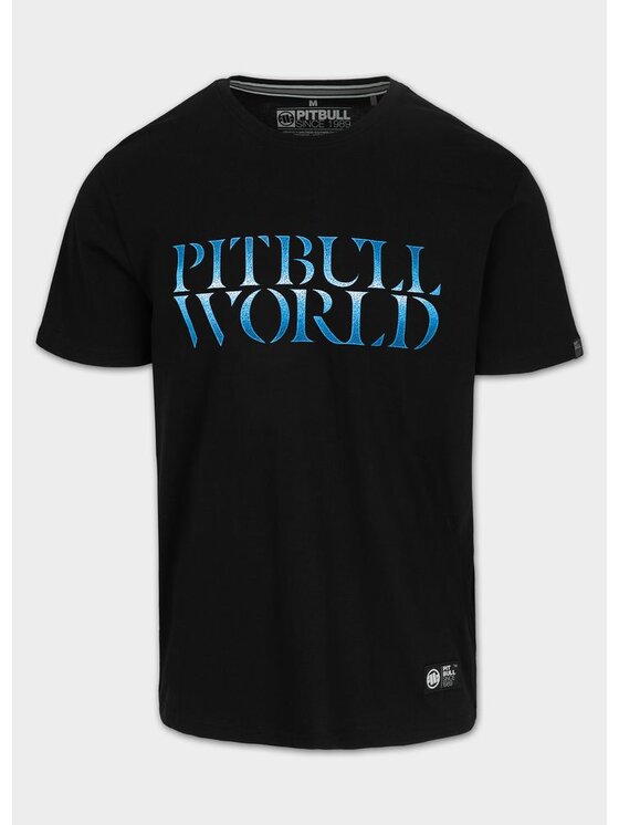 PITBULL PITBULL T-Shirt Koszulka męska PITBULL WORLD 3XL Czarny Regular Fit