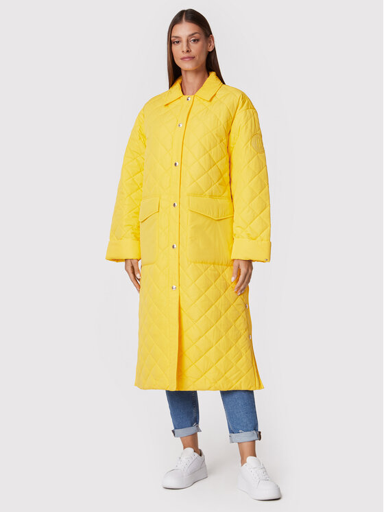 Tommy Hilfiger Tommy Hilfiger Átmeneti kabát Quilted Sorona WW0WW35551 Sárga Relaxed Fit