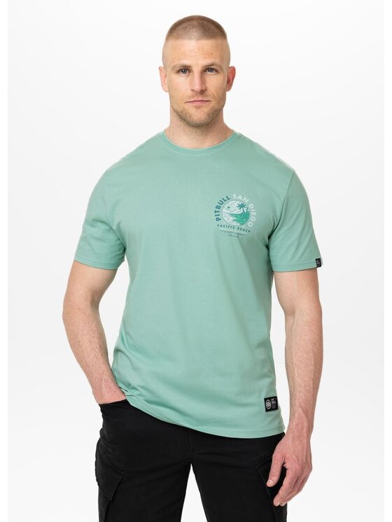 PITBULL PITBULL T-Shirt AUTOMATIC Zielony Regular Fit