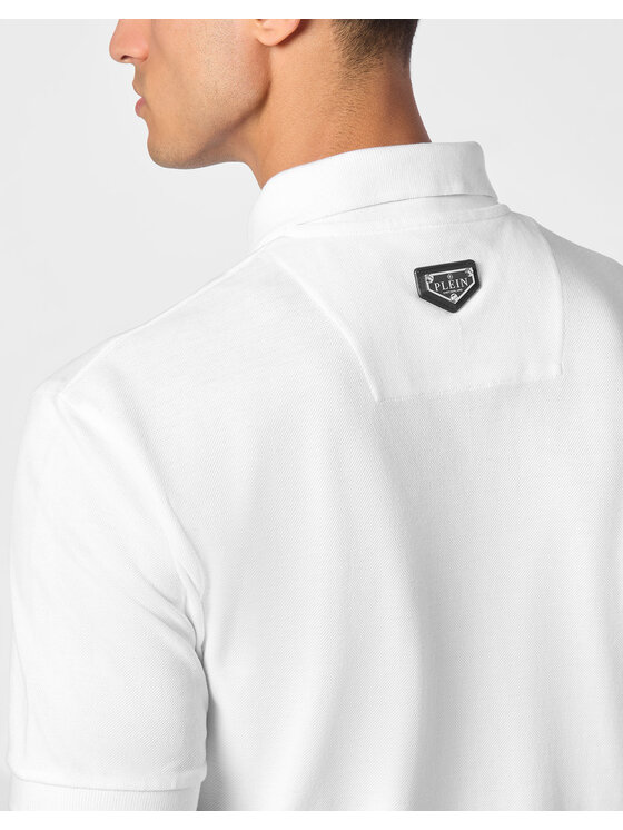 PHILIPP PLEIN PHILIPP PLEIN Polokošile 9407 Bílá Slim Fit