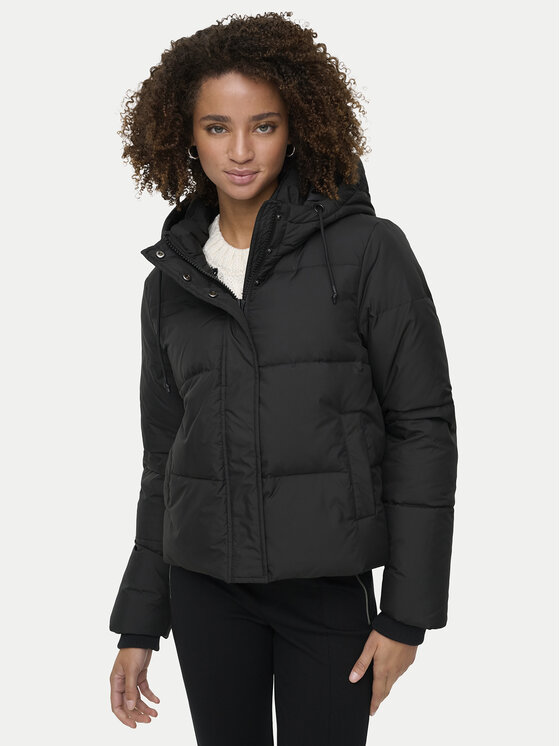 ONLY ONLY Пухено яке Alice 15316455 Черен Regular Fit