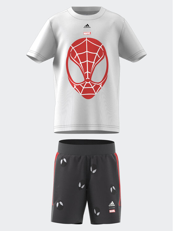 adidas Completo tuta IB4851 Bianco Regular Fit, taglia : 7_8Y