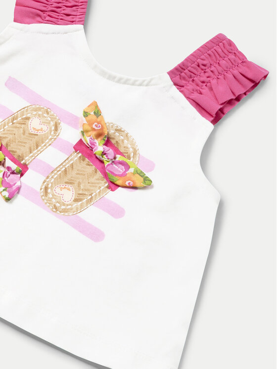Mayoral Mayoral Komplet top in hlače 1230 Roza Regular Fit