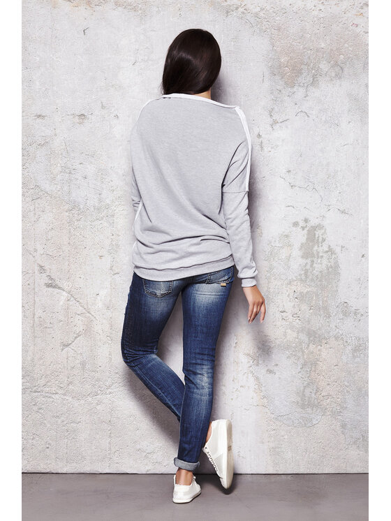 Infinite You Infinite You Felpa M016 Grigio Basic Fit