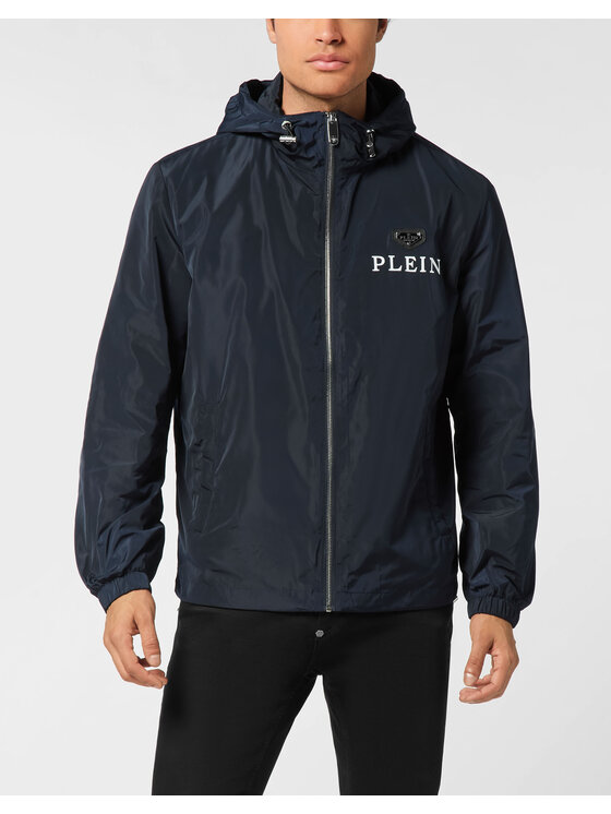 PHILIPP PLEIN PHILIPP PLEIN Wiatrówka 25613 Błękitny Regular Fit