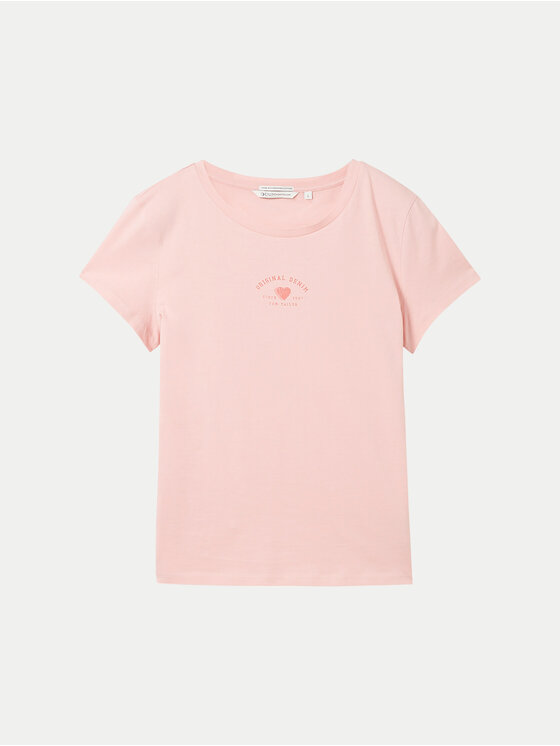 Tom Tailor Denim Tom Tailor Denim T-shirt 1040185 Ružičasta Regular Fit