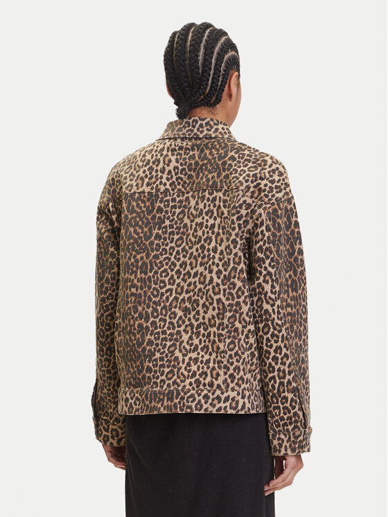 Vero Moda Vero Moda Jeansová bunda Tessa 10329961 Hnědá Oversize