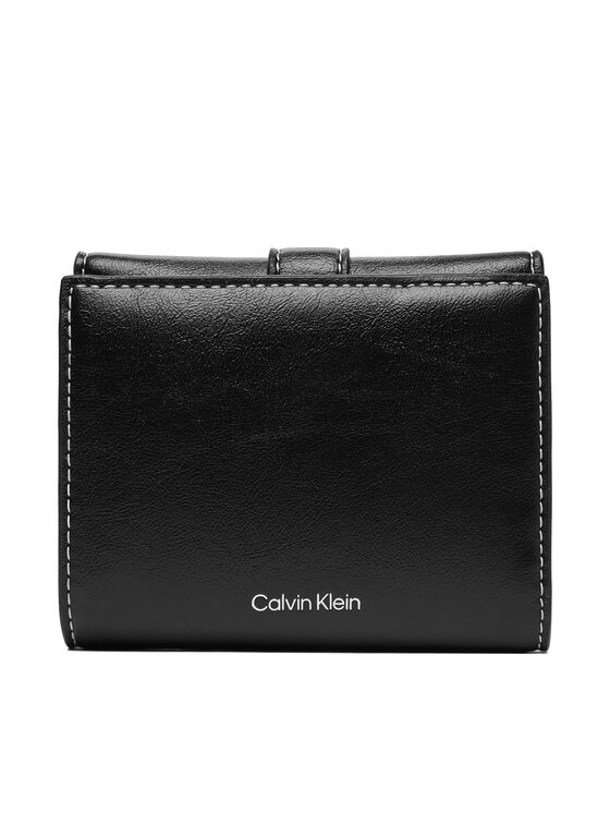Calvin Klein Calvin Klein Piniginė Buckle 2 In 1 Wallet LV04F1168G Juoda
