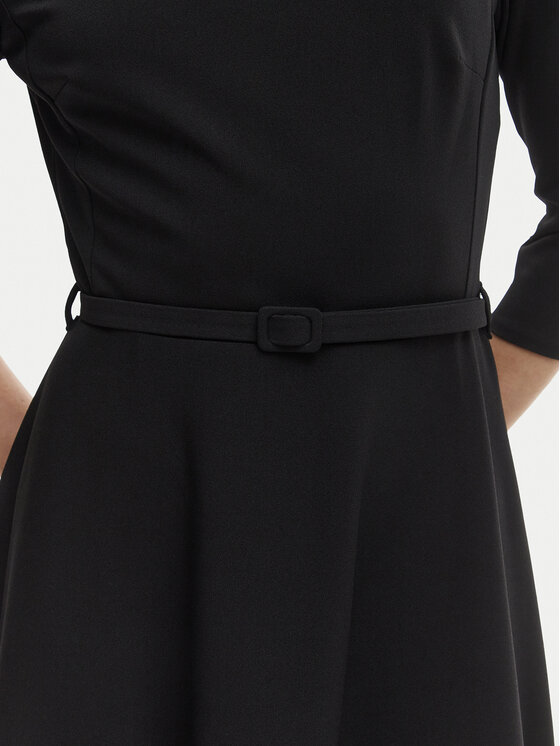 Rinascimento Rinascimento Kokteiļkleita CFC0127892003 Melns Regular Fit