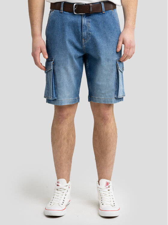 BIG STAR BIG STAR Kurtka jeansowa MORRIS Niebieski Basic Fit