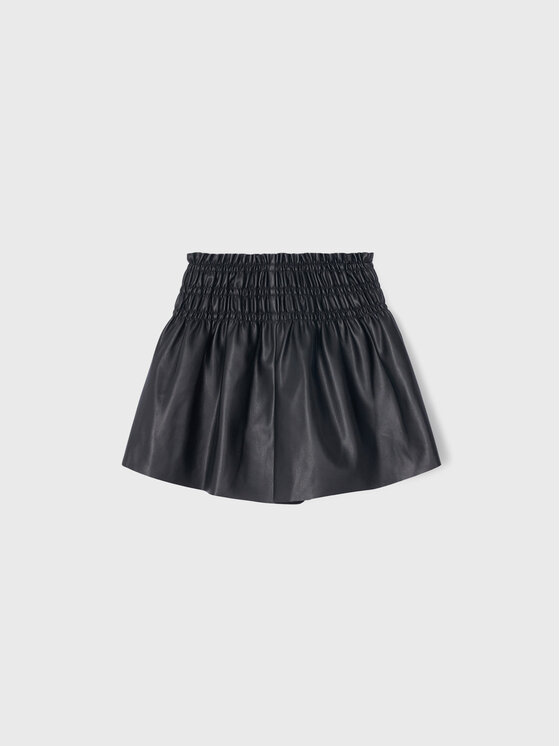 Mayoral Mayoral Pantaloncini in similpelle 4950 Nero Relaxed Fit