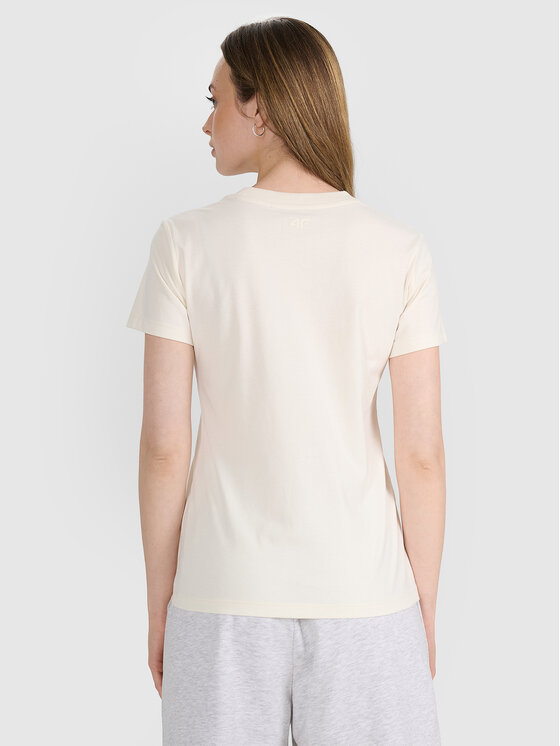 4F 4F T-Shirt MIDSHOP TEXTILE Biały Regular Fit