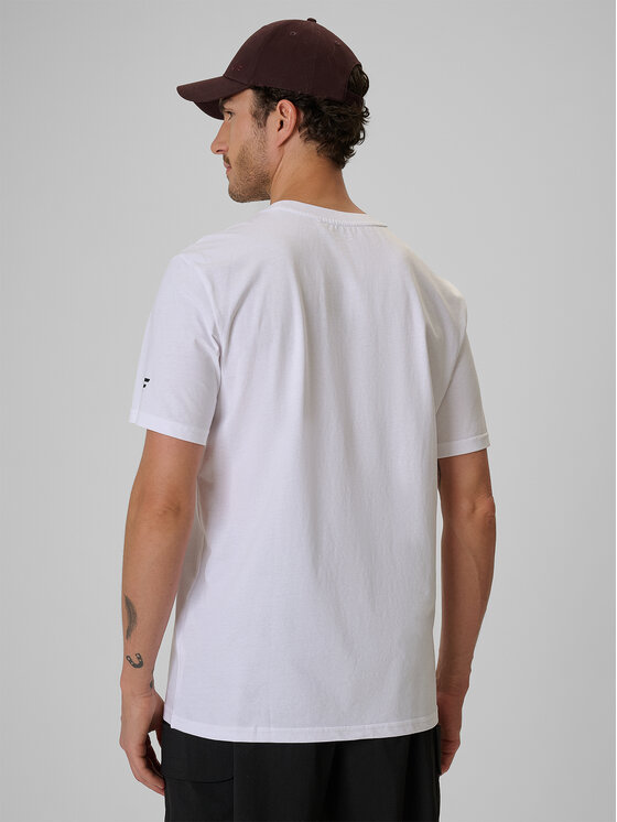 4F 4F T-Shirt BEACHWEAR Biały Regular Fit