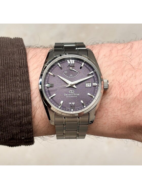 Orient Star Orient Star Zegarek RE-AU0112V00B Srebrny
