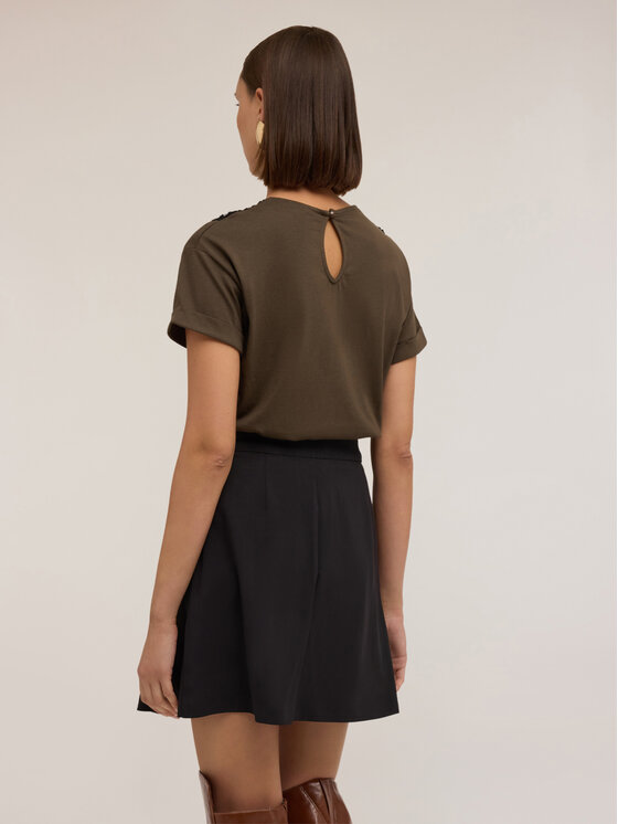 Motivi Motivi T-shirt G021W003511N035 Verde Regular Fit