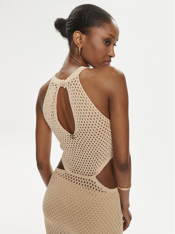 TWINSET TWINSET Letní šaty 241TT3080 Béžová Regular Fit