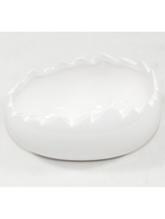 MIAhome MIAhome Osłonka biała skorupka 7x13,5x9,5 cm KEST small Biały