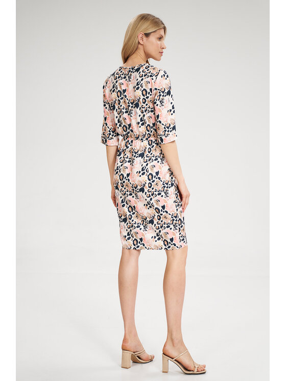 FIGL FIGL Sukienka M702 Kolorowy Regular Fit