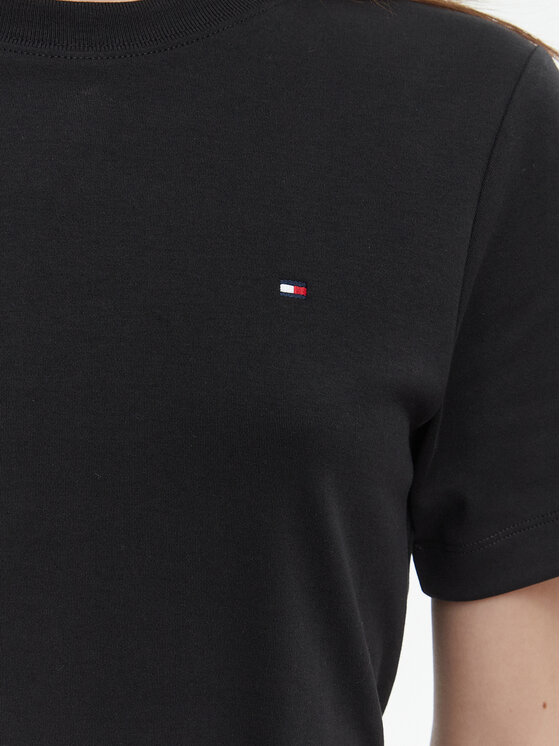 Tommy Hilfiger Tommy Hilfiger Vsakodnevna obleka WW0WW49772 Črna Regular Fit