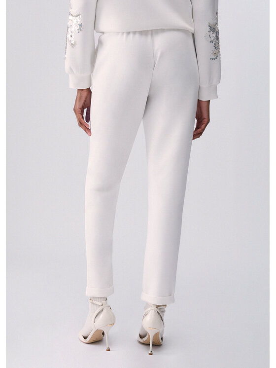 Liu Jo Liu Jo Pantaloni di tessuto TF6284J395810701 Bianco Regular Fit