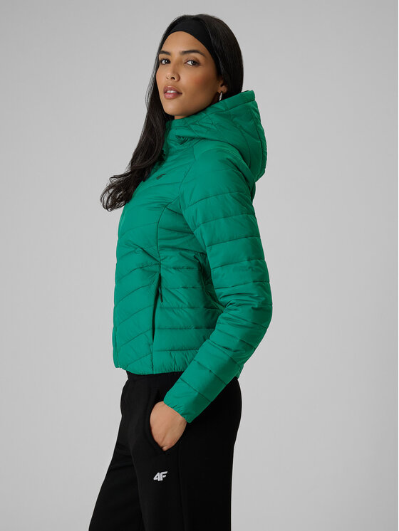 4F 4F Kurtka puchowa EVERYDAY ACTIVE Zielony Slim Fit