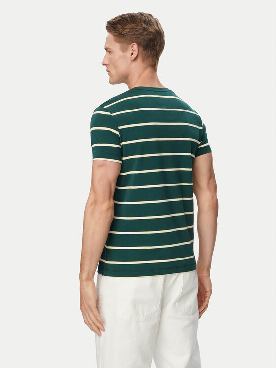 Tommy Hilfiger Tommy Hilfiger T-shirt MW0MW10800 Zelena Regular Fit