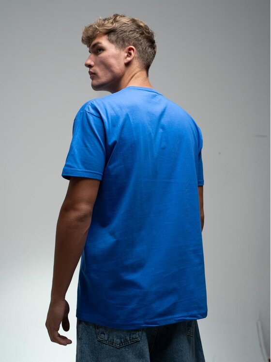 Urban City Urban City T-Shirt T-Shirt Męski Niebieski UrbanCity No Logo 3XL Niebieski Regular Fit