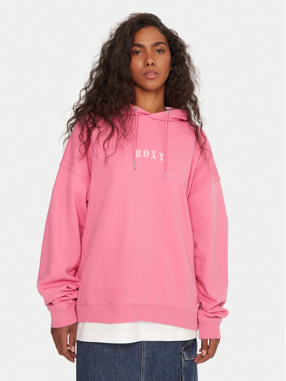 Roxy Roxy Pulóver Lineup ERJFT05016 Rózsaszín Oversize