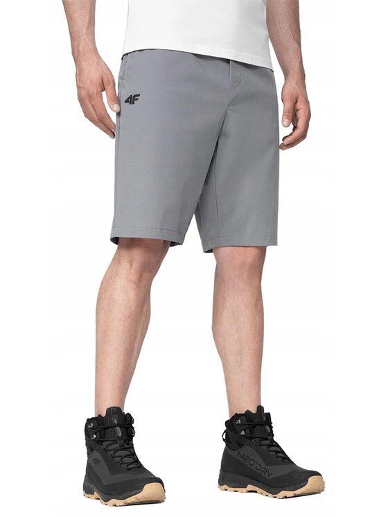 4F 4F Szorty SKMTR060 Szary Comfortable Fit
