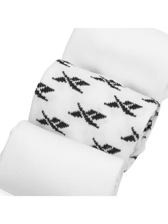 Reebok Reebok Set od 3 para unisex visokih čarapa Cl Fo Crew Sock 3P GG6682 Bijela