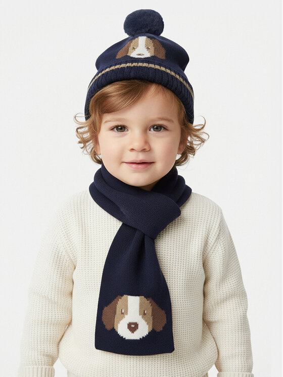 Mayoral Mayoral Set berretto e sciarpa 10018 Blu
